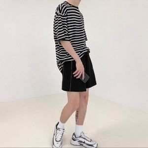 oversized striped top